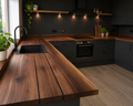 Live edge walnut worktop/ walnut counter top/ soild walnut countertop/ soild walnut epoxy worktop/ soild wood worktop